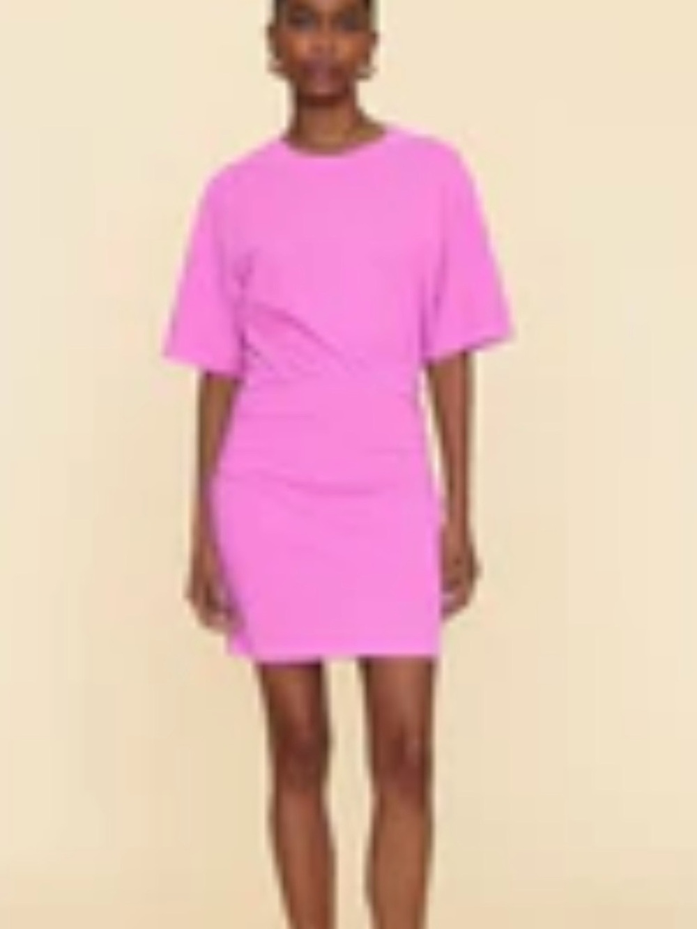 XiRENA Pink Short-Sleeve Mini Bodycon Dress